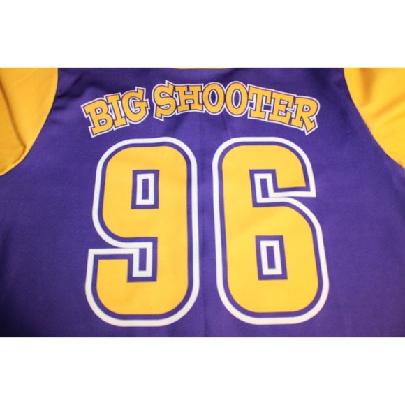 Brew Crew Big Shooter Baseball #96 Button Jersey Adult Mens XL Purple Yellow - Picture 6 of 6